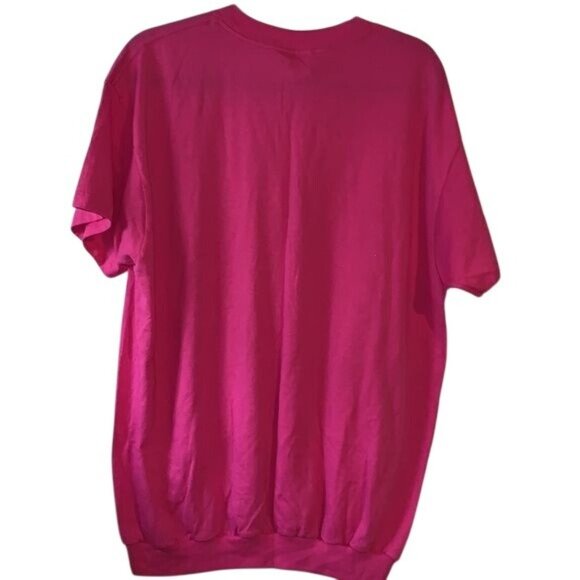 Blair Women's  XL Pink Short Sleeve Crewneck Sweatshirt - Picture 2 of 5